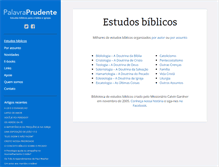 Tablet Screenshot of palavraprudente.com.br